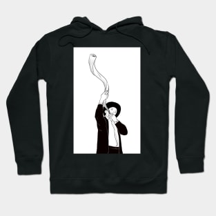 Blowing in Shofar Hoodie